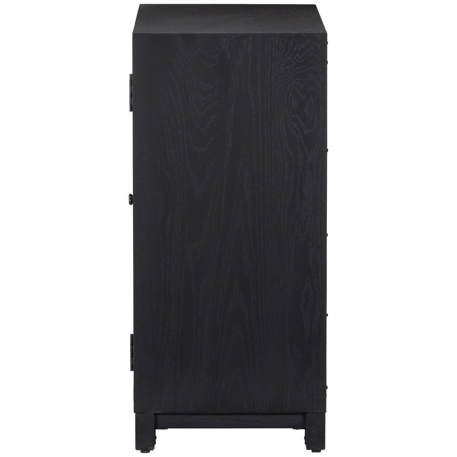 Four Hands Irondale Millie Small Cabinet - Drifted Matte Black