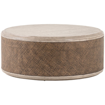 Four Hands Hughes Kiara Coffee Table - Weathered Blonde Pine