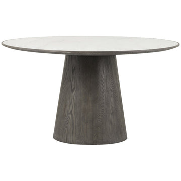 Four Hands Hughes Skye Round Dining Table - White Marble