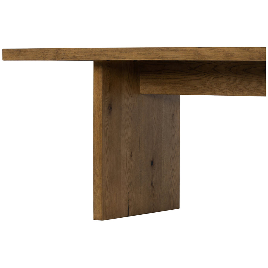 Four Hands Haiden Eaton Dining Table - Amber Oak Resin