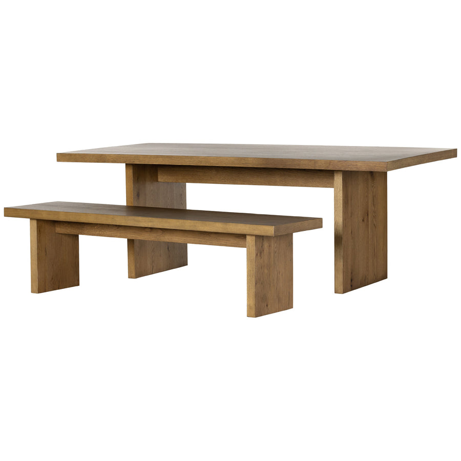 Four Hands Haiden Eaton Dining Table - Amber Oak Resin