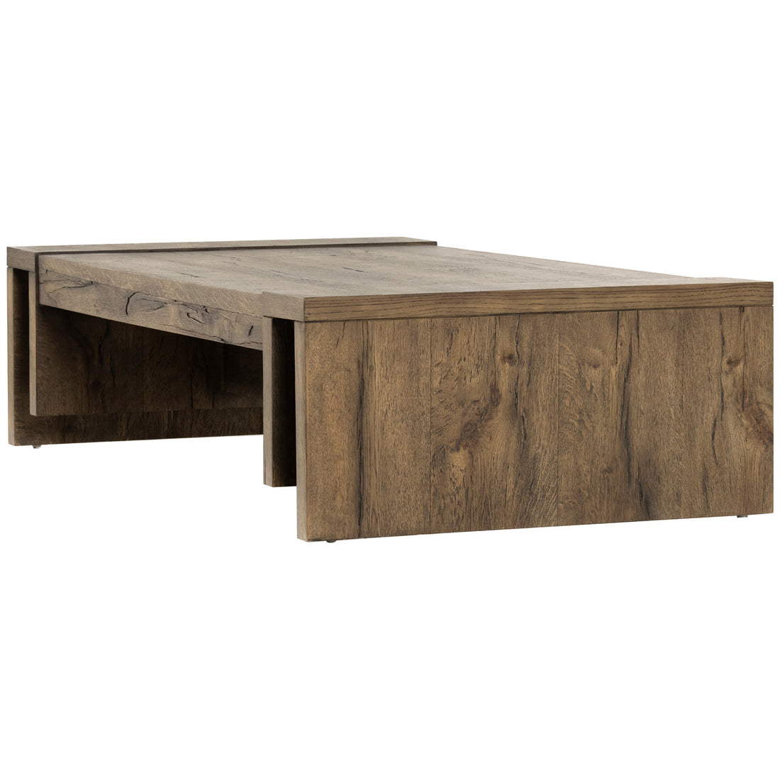 Four Hands Bina Beam Coffee Table - Rustic Fawn Veneer