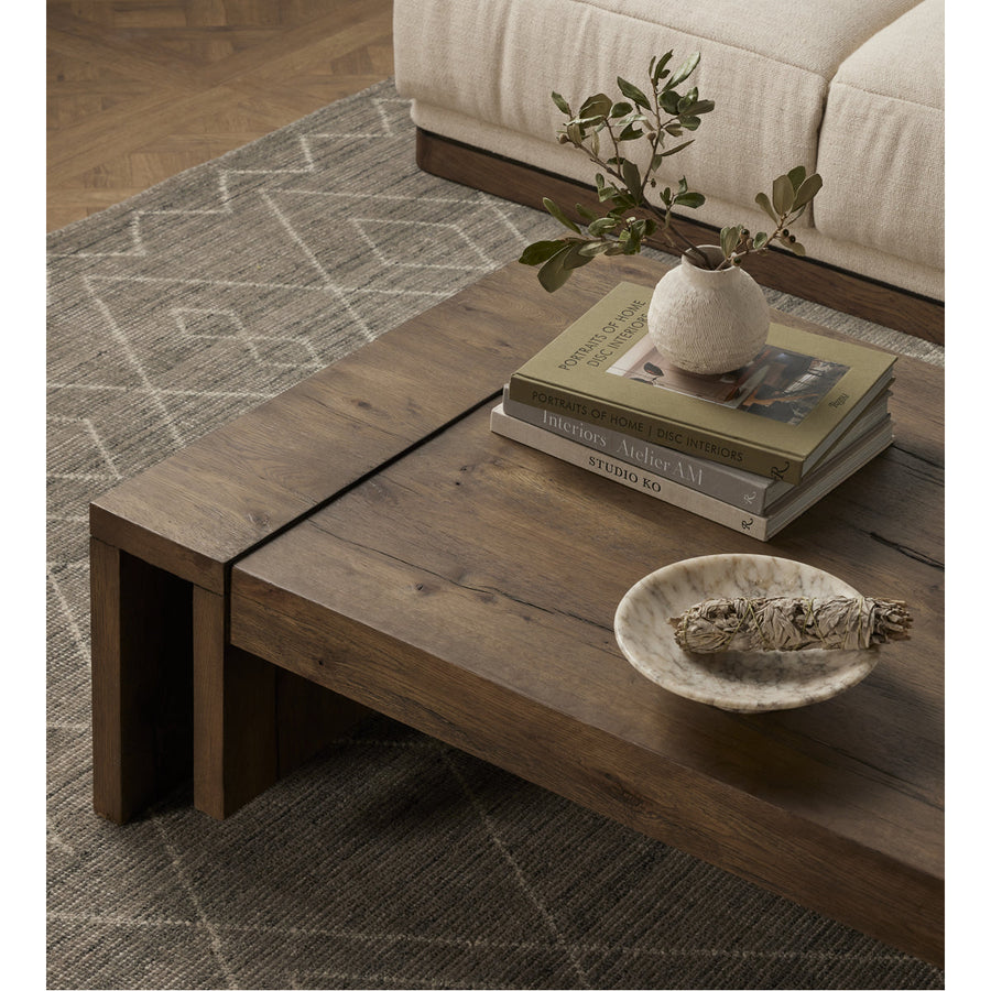 Four Hands Bina Beam Coffee Table - Rustic Fawn Veneer