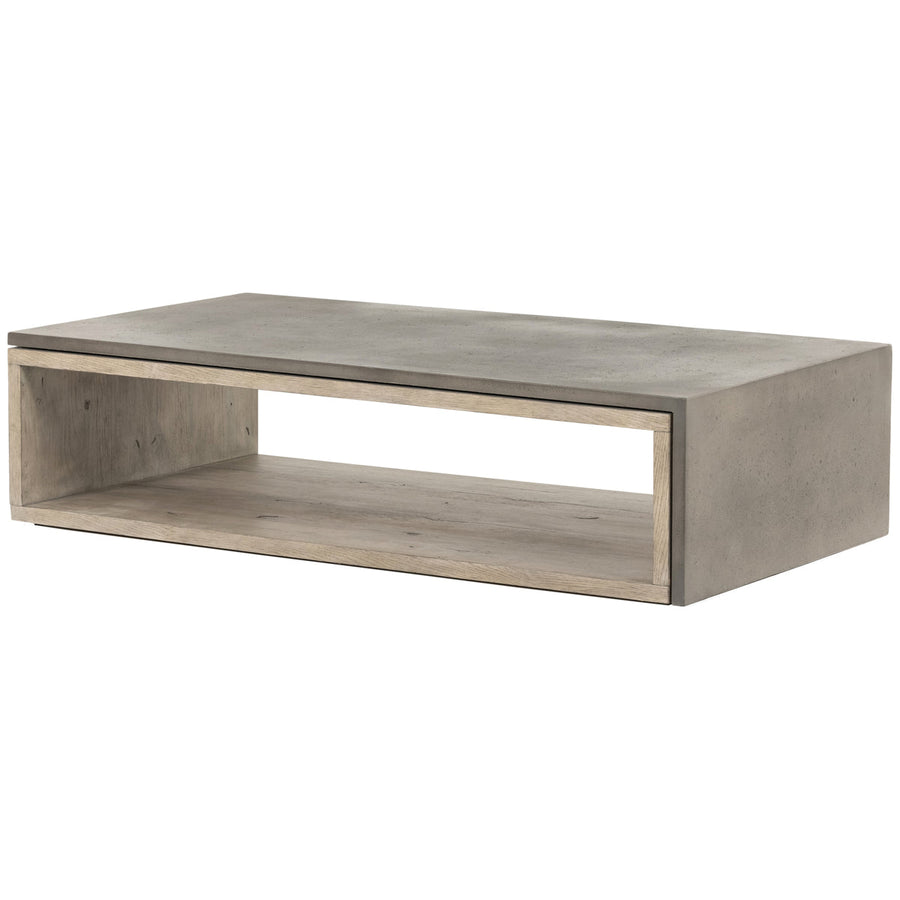 Four Hands Bina Faro Coffee Table - Dark Grey Concrete