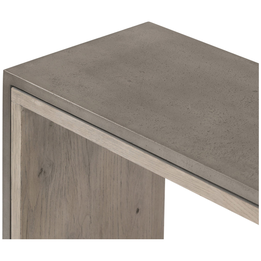 Four Hands Bina Faro Console Table - Dark Grey Concrete