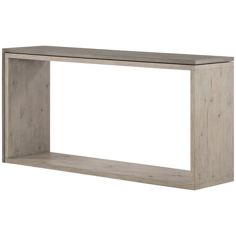 Four Hands Bina Faro Console Table - Dark Grey Concrete