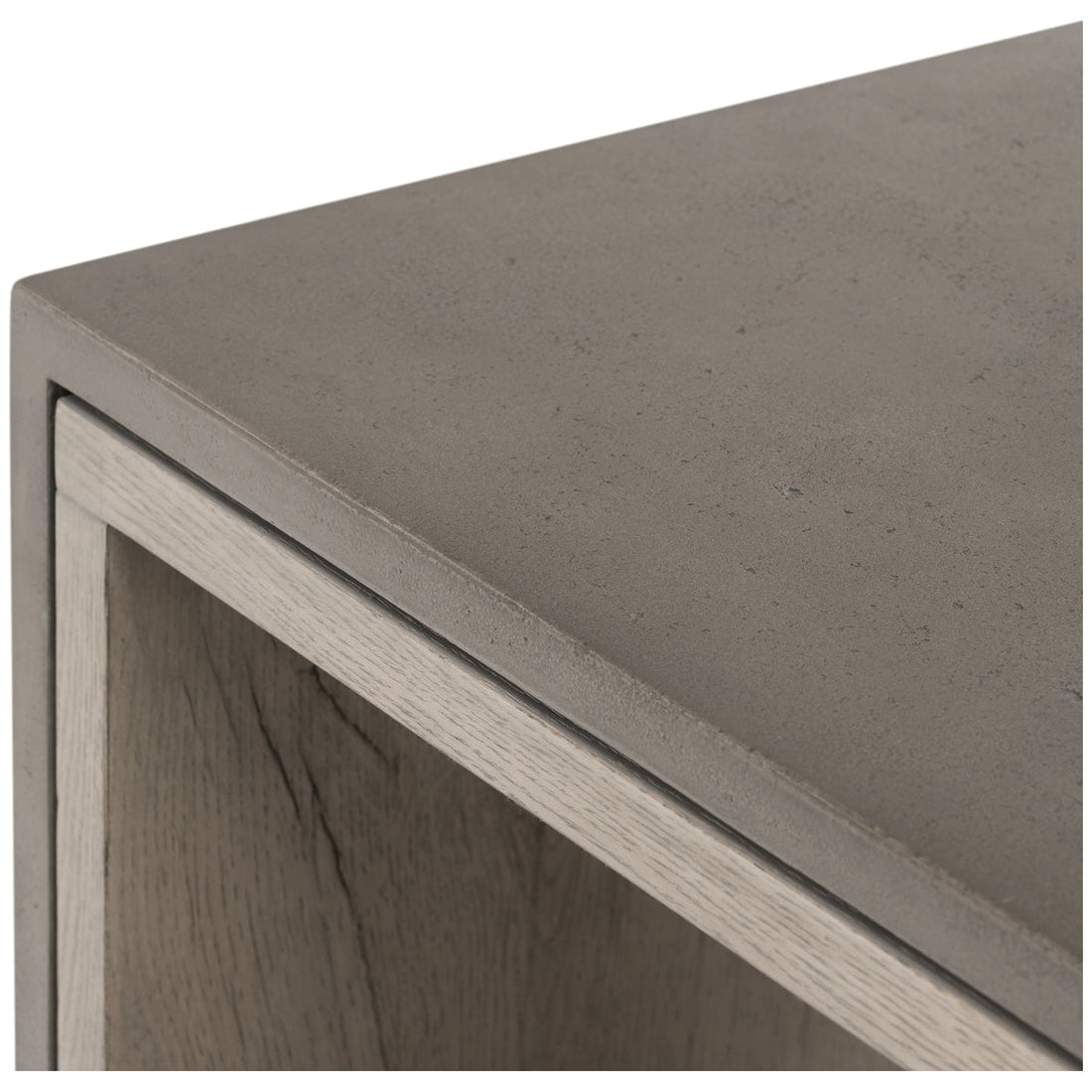 Four Hands Bina Faro End Table - Dark Grey Concrete