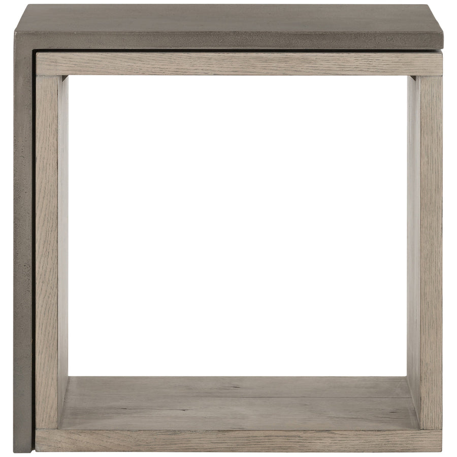 Four Hands Bina Faro End Table - Dark Grey Concrete