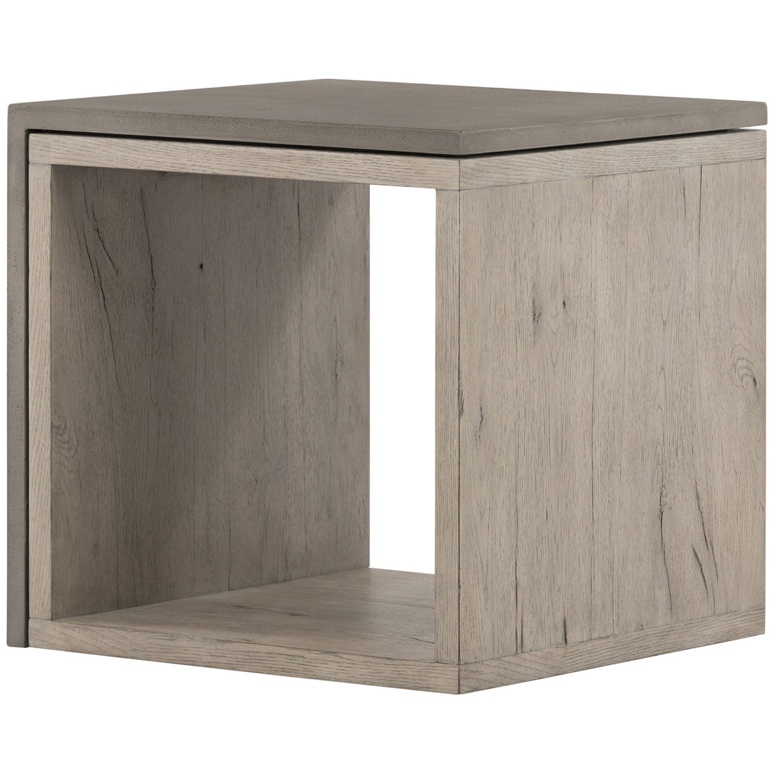 Four Hands Bina Faro End Table - Dark Grey Concrete