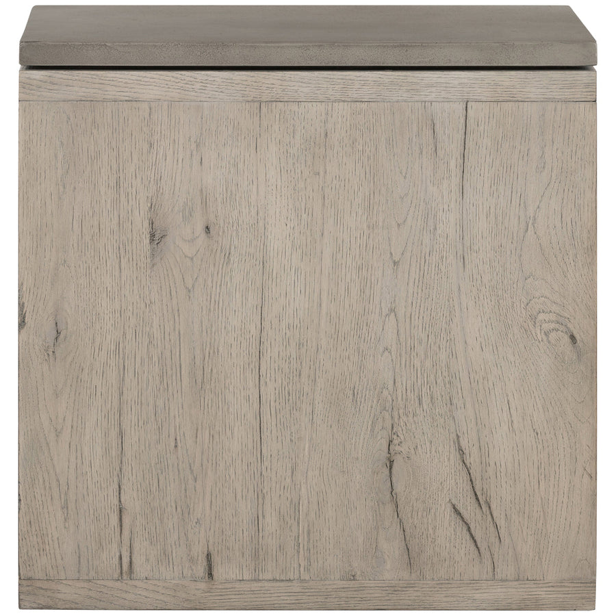 Four Hands Bina Faro End Table - Dark Grey Concrete