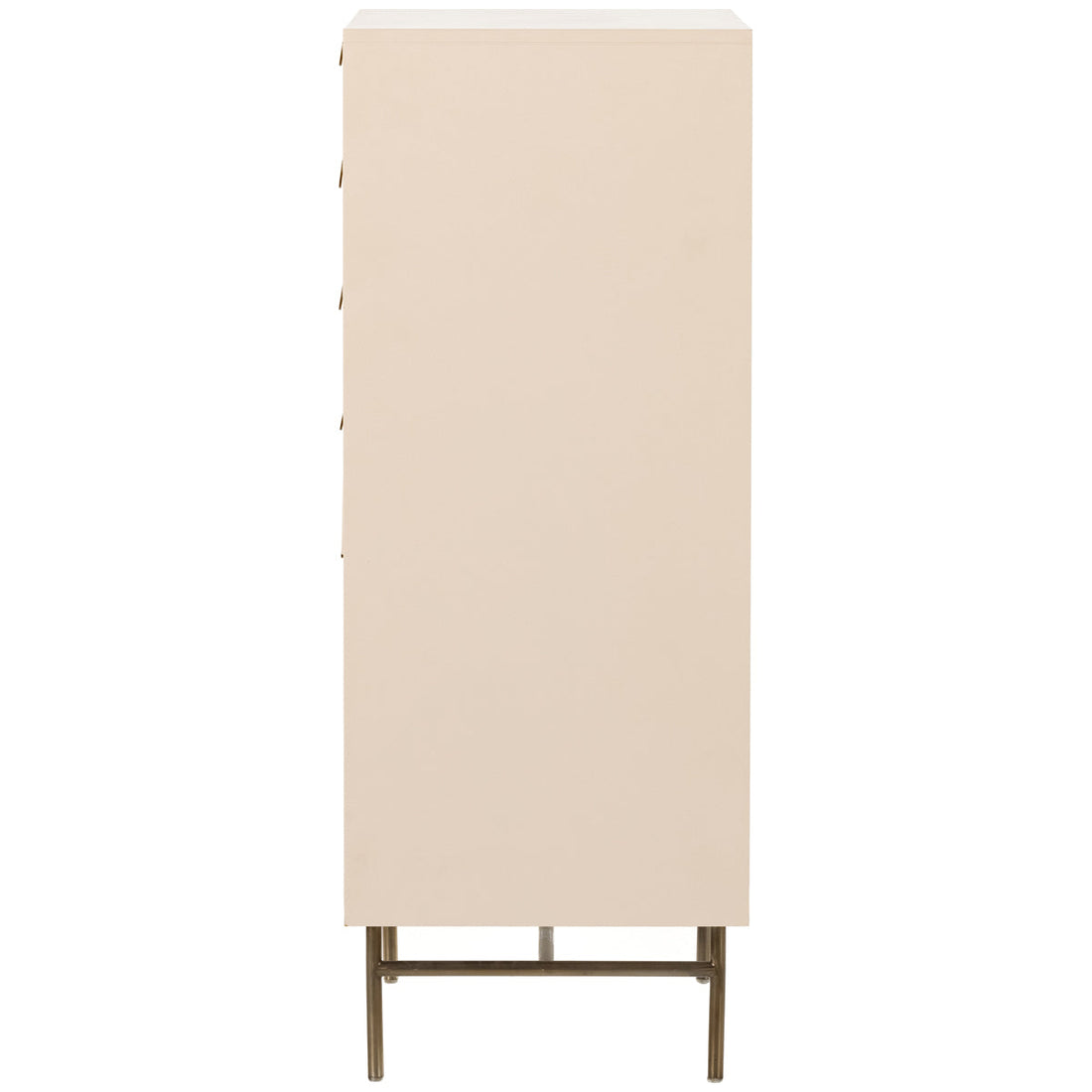 Four Hands Belfast Luella Tall Dresser - Matte Alabaster