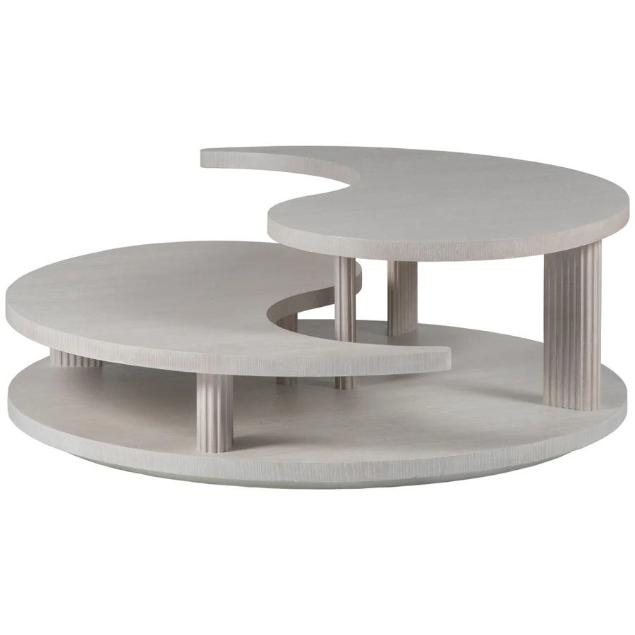 Artistica Home Signature Designs Misty Gray Yin Yang Cocktail Table