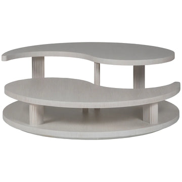 Artistica Home Signature Designs Misty Gray Yin Yang Cocktail Table