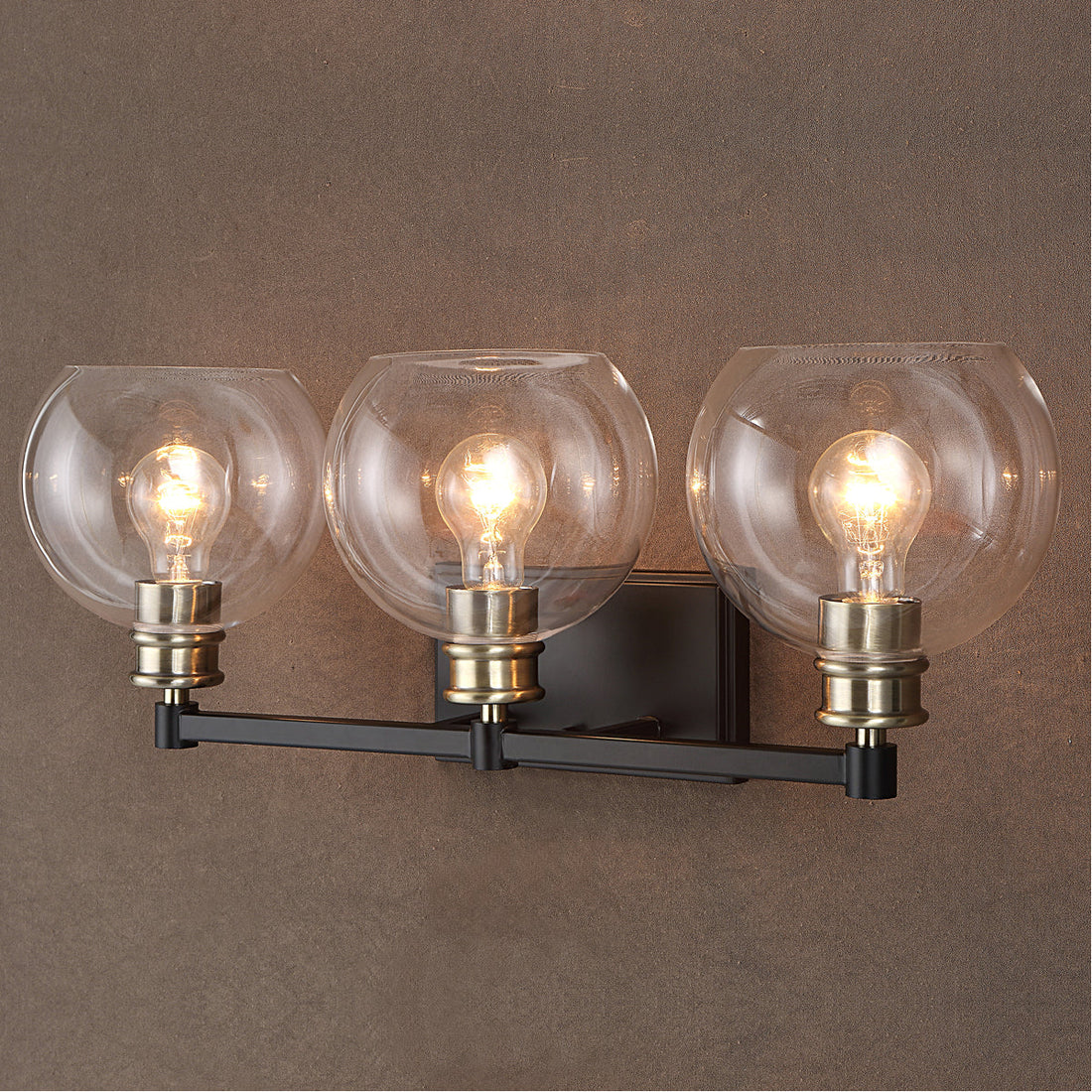 Uttermost Kent Edison 3-Light Vanity Lighting