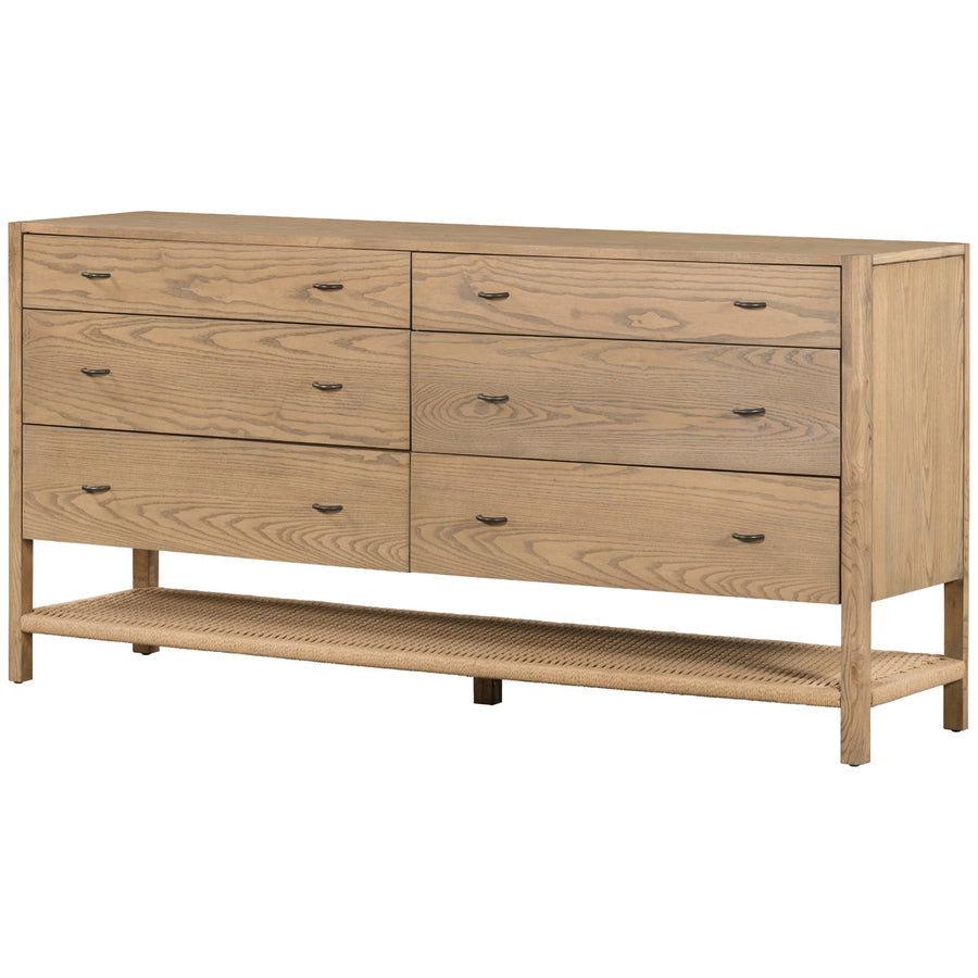 Four Hands Belfast Zuma 6-Drawer Dresser - Dune Ash