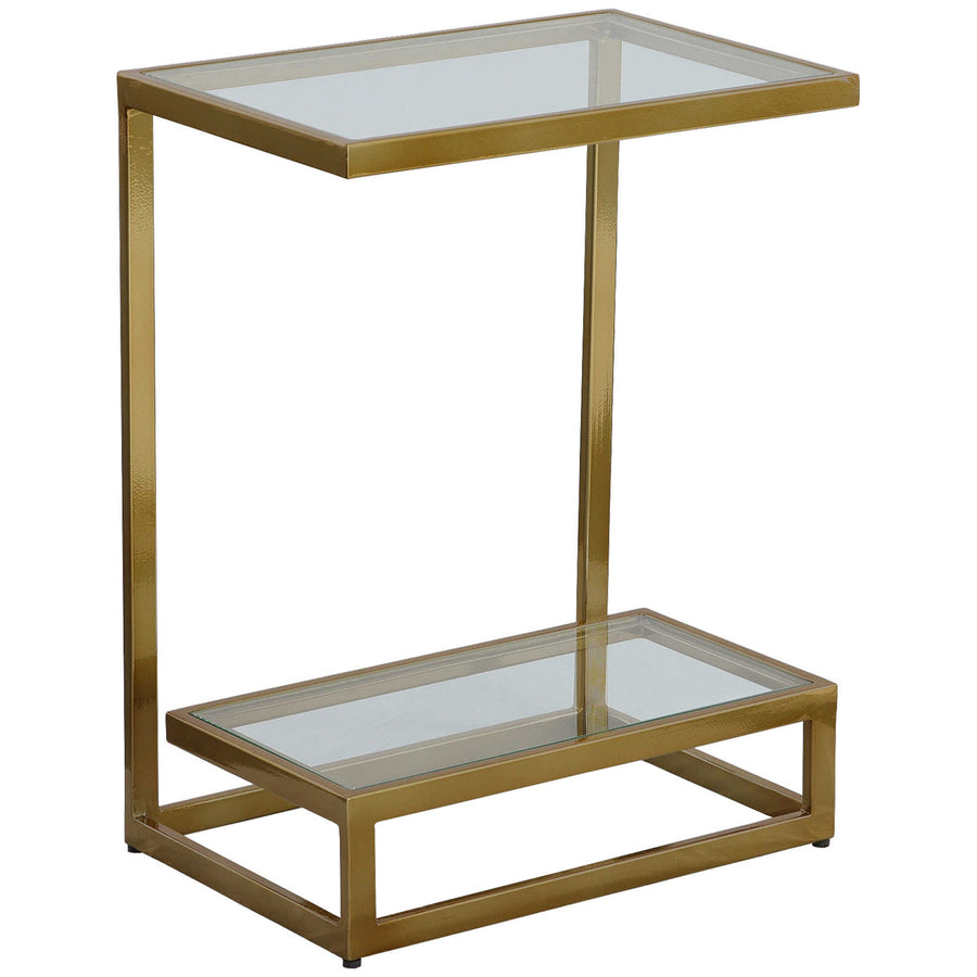 Uttermost Musing Brushed Brass Accent Table