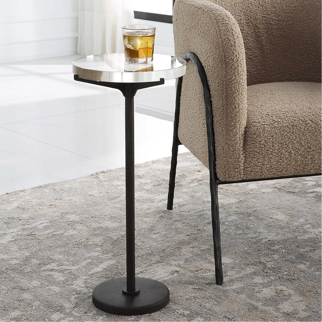 Uttermost Forge Industrial Accent Table