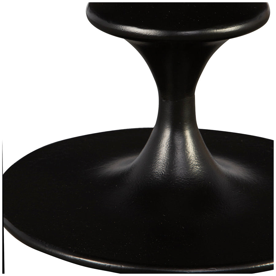 Uttermost Flight Textured Black Accent Table