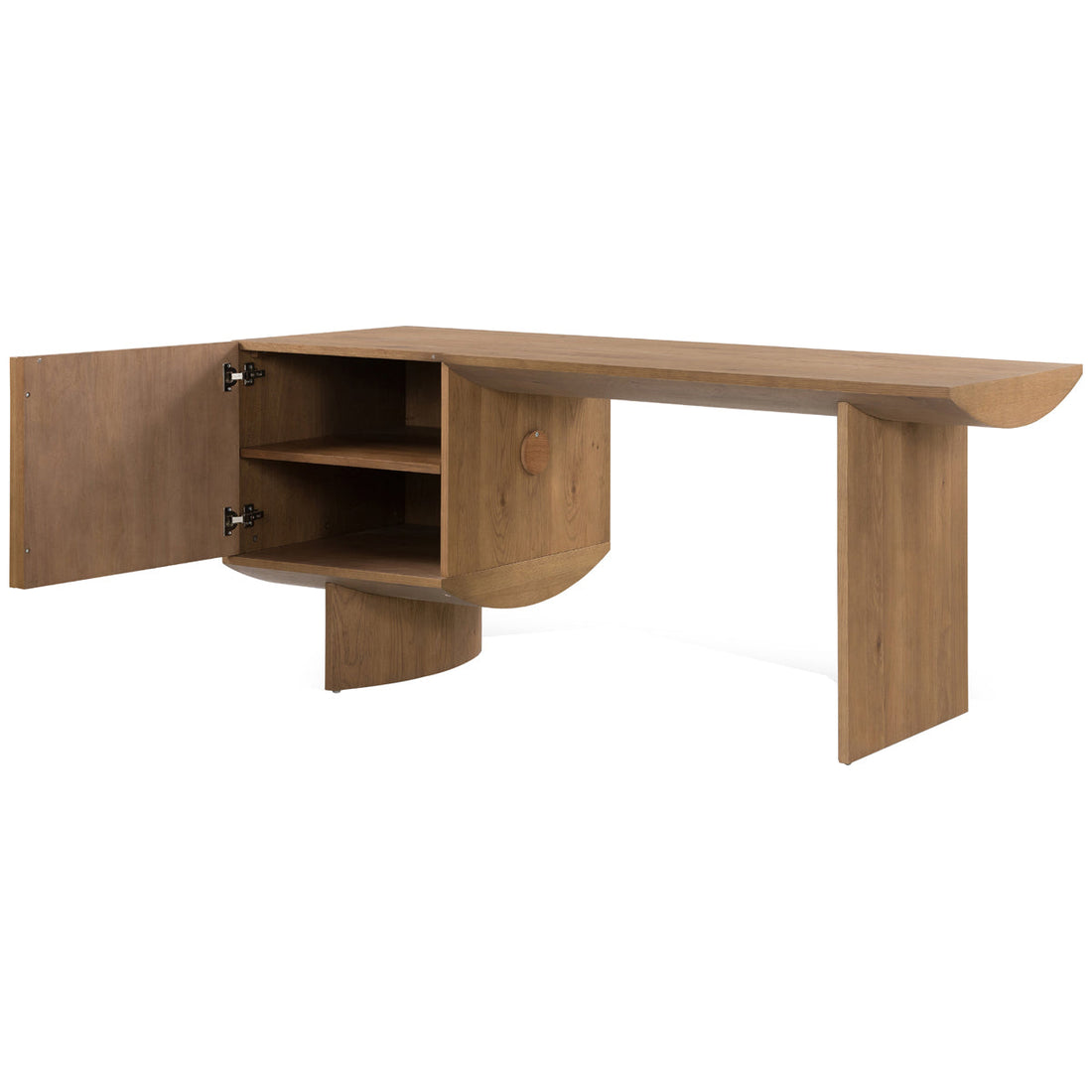 Four Hands Barton Pickford Desk - Dusted Oak Veneer