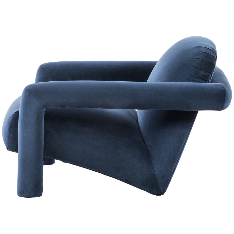 Four Hands Caswell Jordy Chair - Sapphire Navy