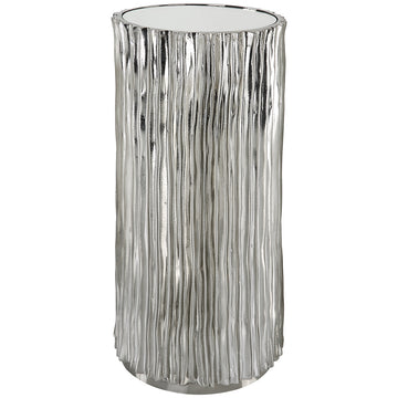 Uttermost Echo Modern Nickel Drink Table