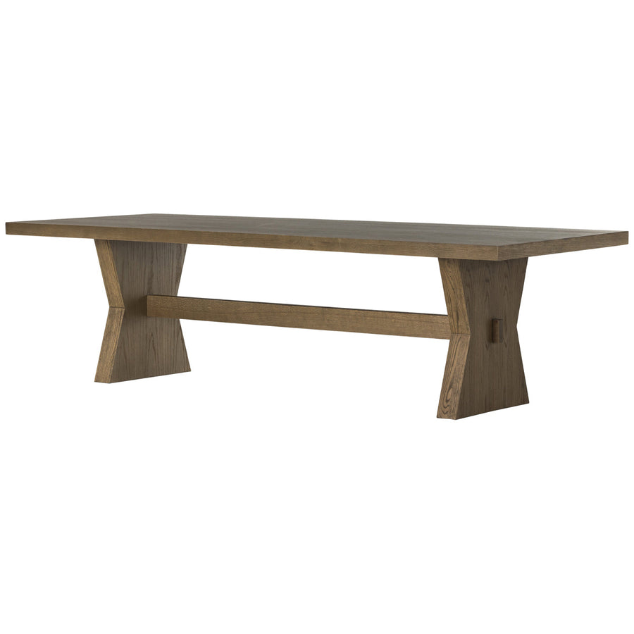 Four Hands Irondale Tia 108-Inch Dining Table - Drifted Oak Solid