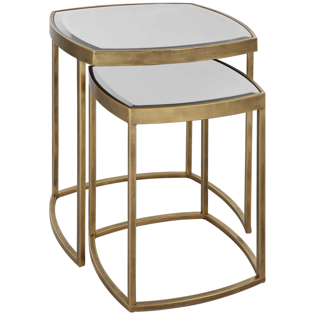 Uttermost Vista Gold Nesting Tables, 2-Piece Set