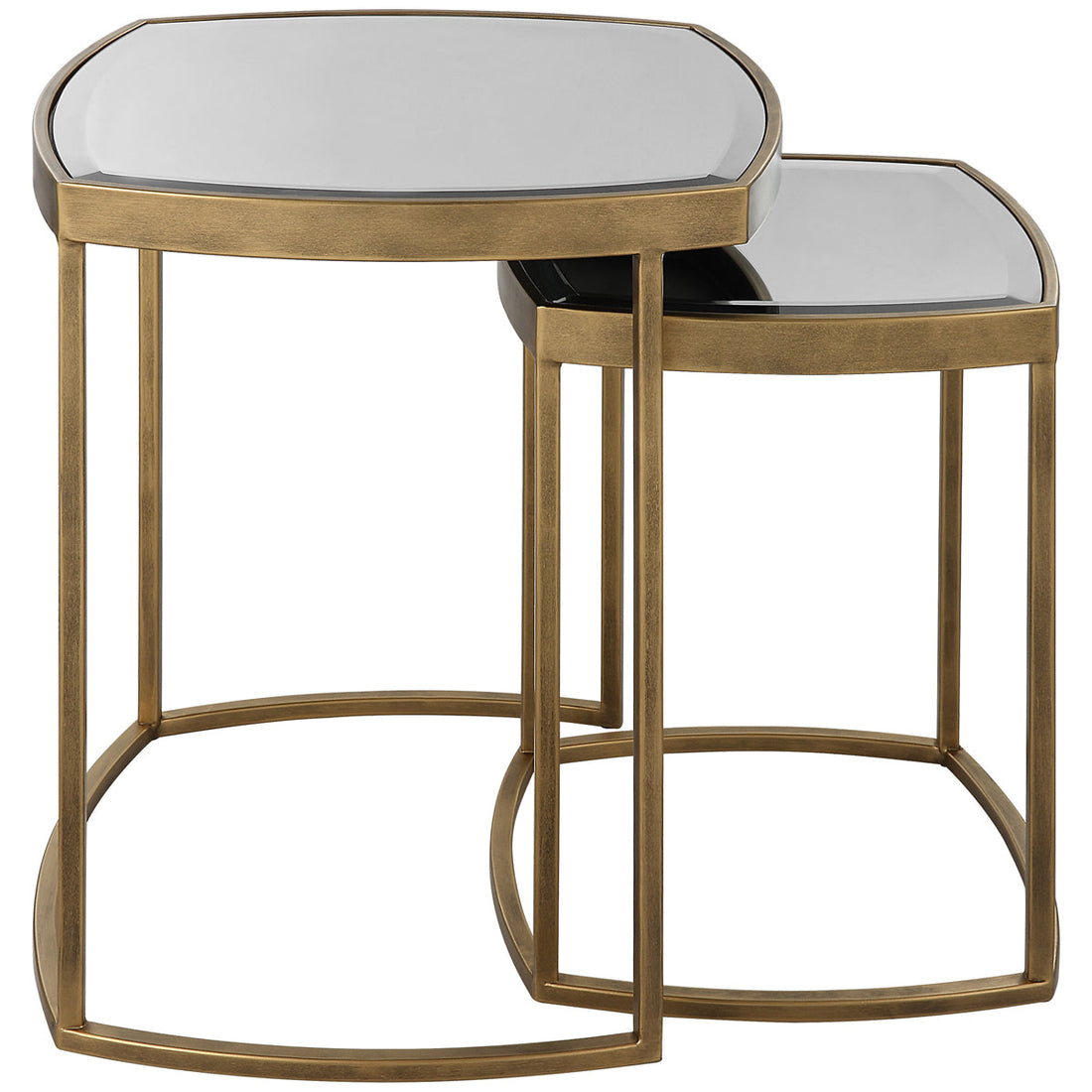 Uttermost Vista Gold Nesting Tables, 2-Piece Set