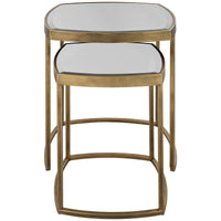 Uttermost Vista Gold Nesting Tables, 2-Piece Set