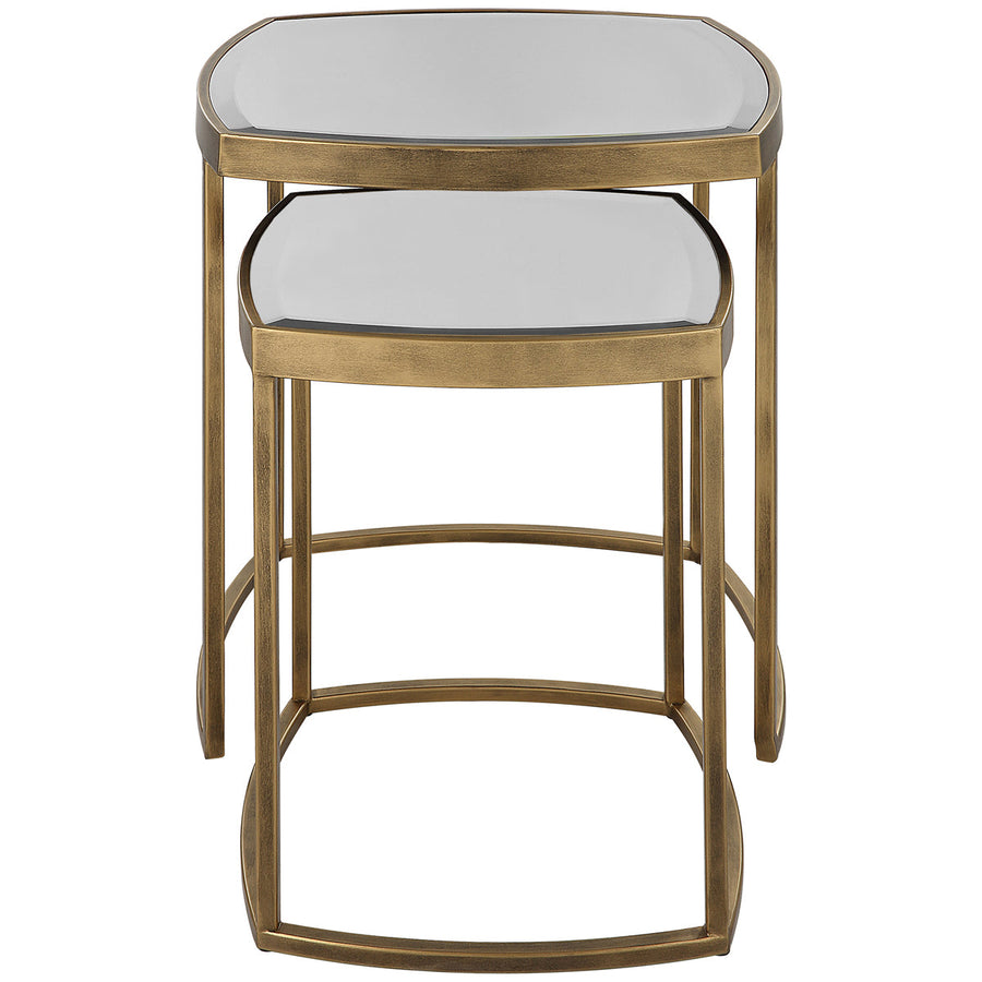 Uttermost Vista Gold Nesting Tables, 2-Piece Set