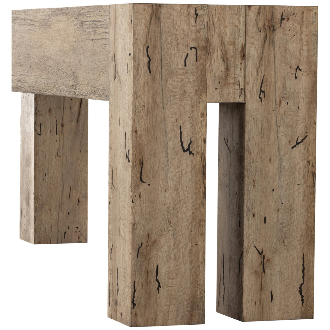 Four Hands Wesson Abaso Console Table - Rustic Wormwood Oak