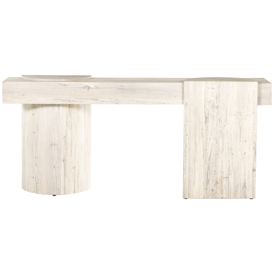 Four Hands Wesson Georgie Console Table - Bleached Spalted