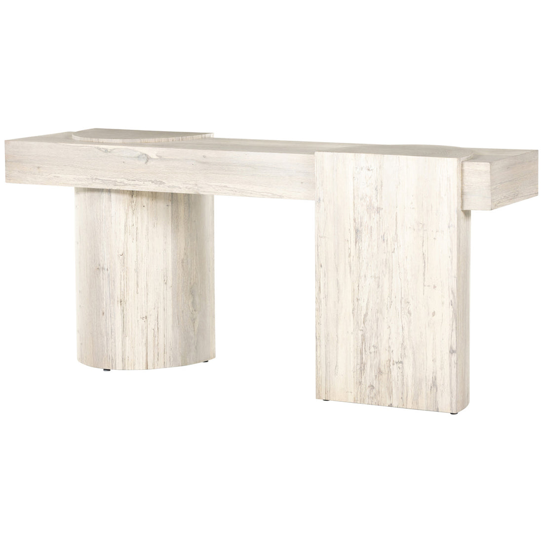 Four Hands Wesson Georgie Console Table - Bleached Spalted