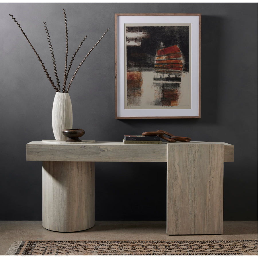 Four Hands Wesson Georgie Console Table - Bleached Spalted