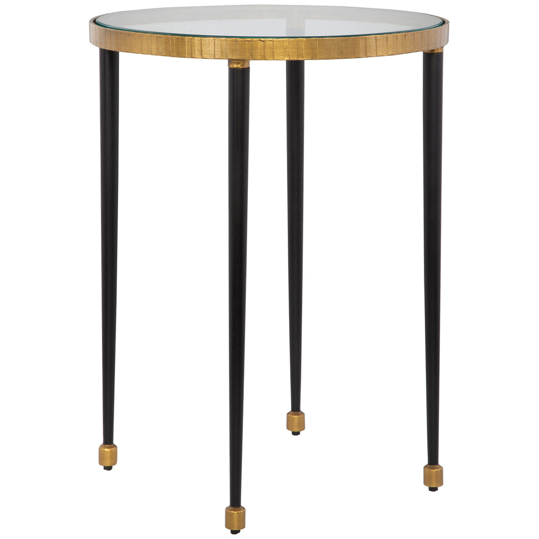 Uttermost Stiletto Antique Gold Side Table