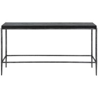 Uttermost Crescendo Black Concrete Console Table