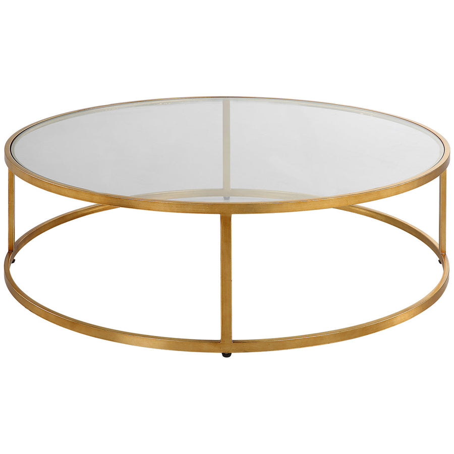 Uttermost Radius Modern Circular Coffee Table