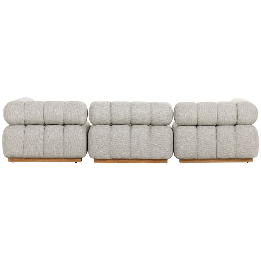 Four Hands Solano Roma Outdoor 3-Piece Sectional - Faye Ash