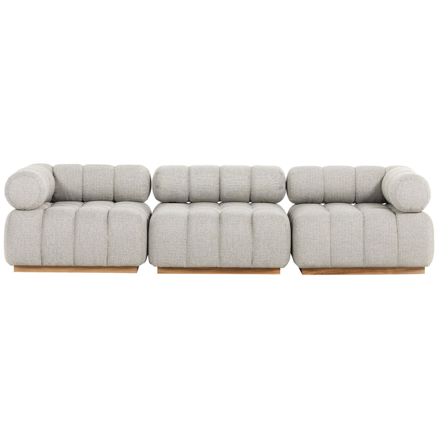 Four Hands Solano Roma Outdoor 3-Piece Sectional - Faye Ash