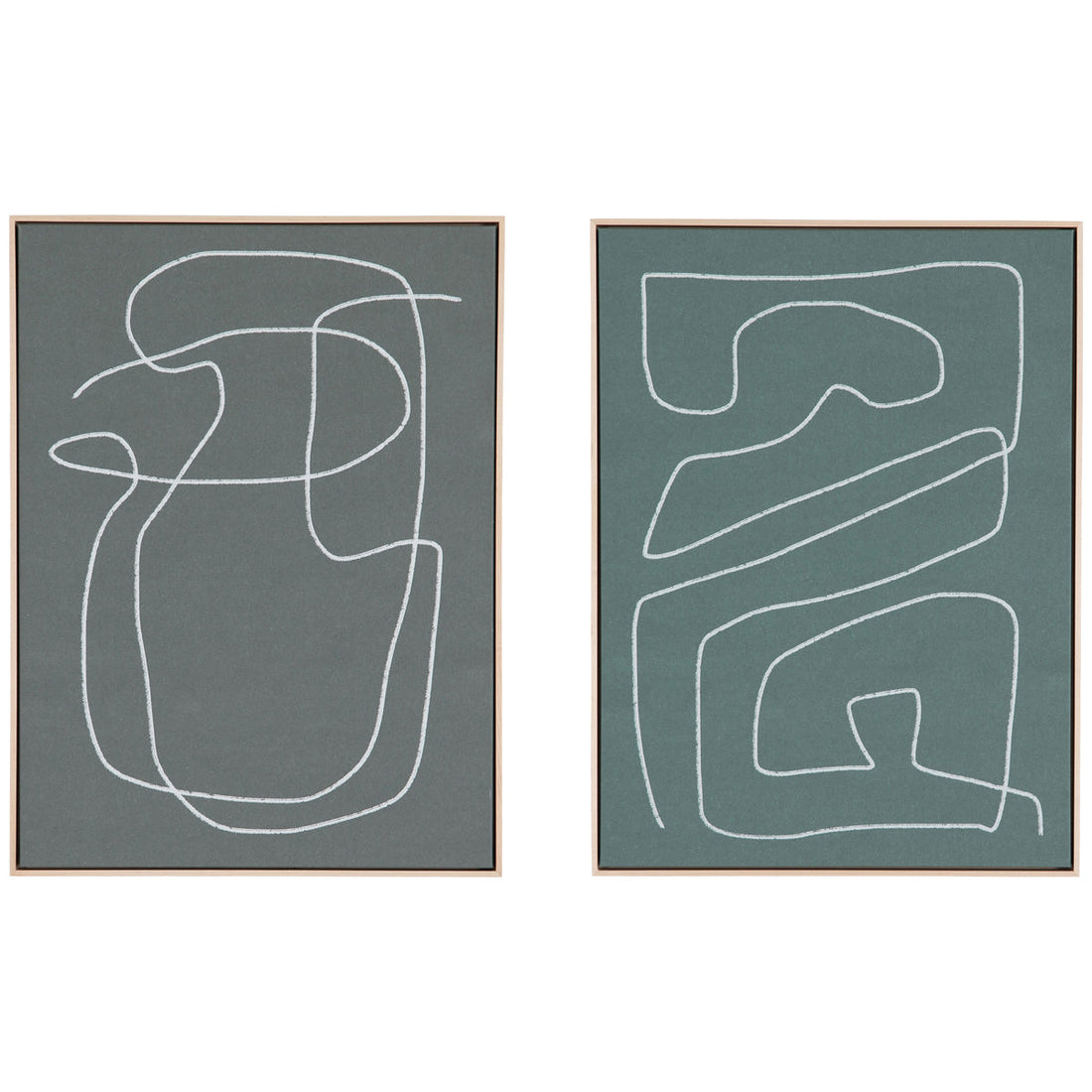 Four Hands Art Studio Line Abstract Set by Dan Hobday