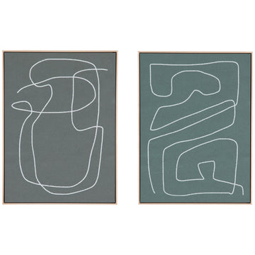 Four Hands Art Studio Line Abstract Set by Dan Hobday