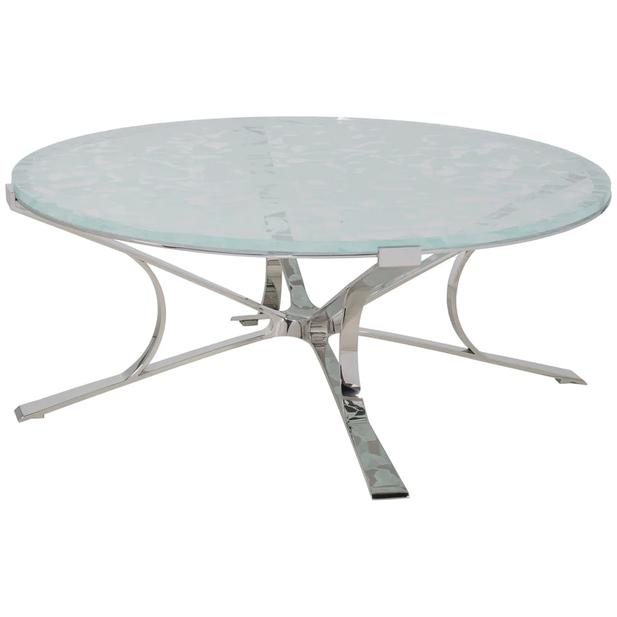 Artistica Home Signature Designs Snowscape Round Cocktail Table