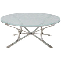 Artistica Home Signature Designs Snowscape Round Cocktail Table