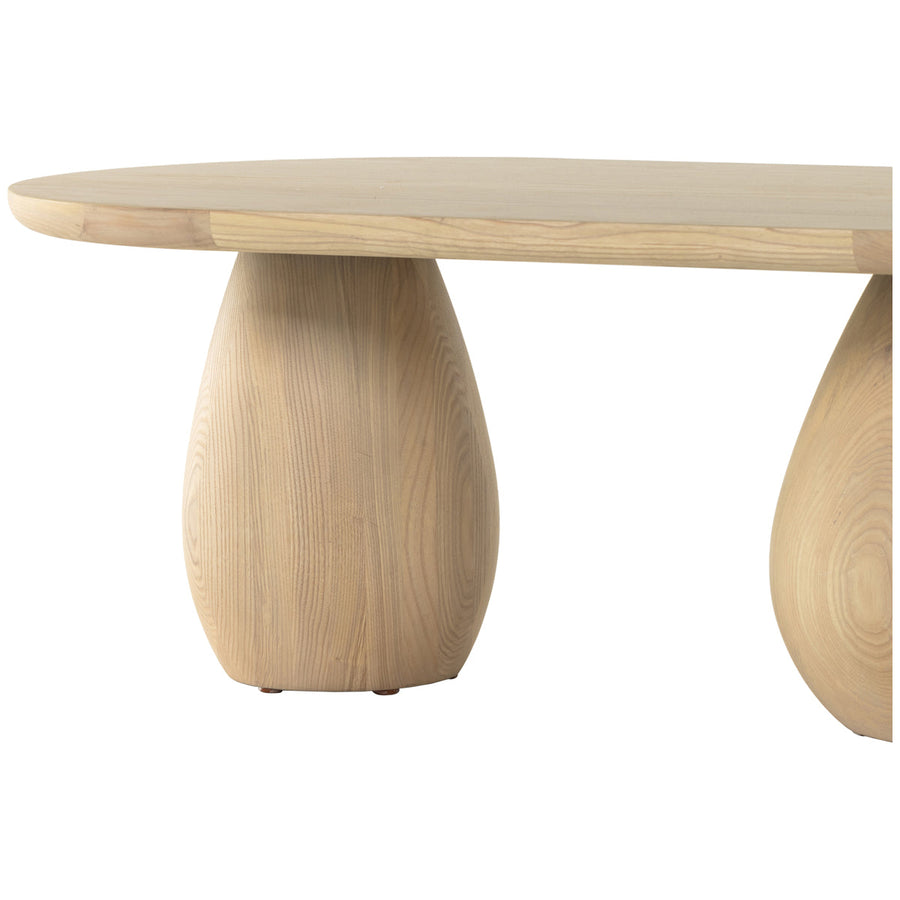 Four Hands Belfast Merla Wood Coffee Table - Light Natural Ash