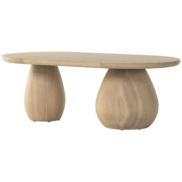 Four Hands Belfast Merla Wood Coffee Table - Light Natural Ash