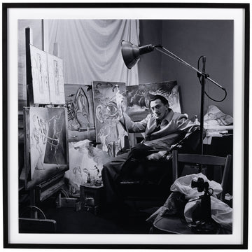 Four Hands Art Studio Salvador Dali in Studio I by Getty Image