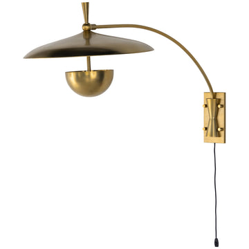 Four Hands Camden Bennington Sconce - Antique Brass Iron