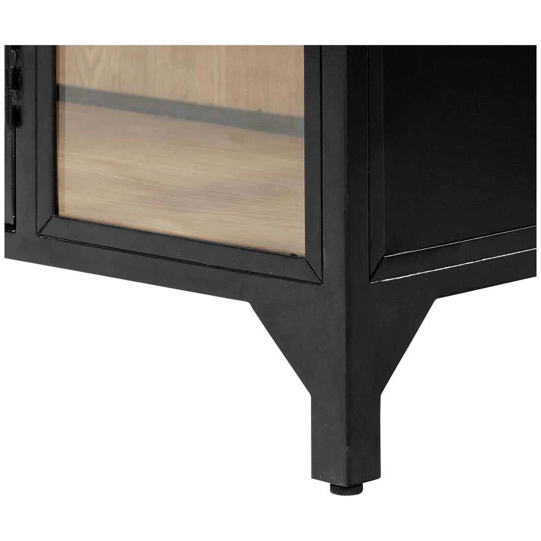 Four Hands Belmont Cabinet - Black and Oak