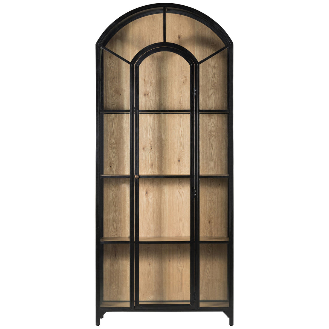 Four Hands Belmont Cabinet - Black and Oak