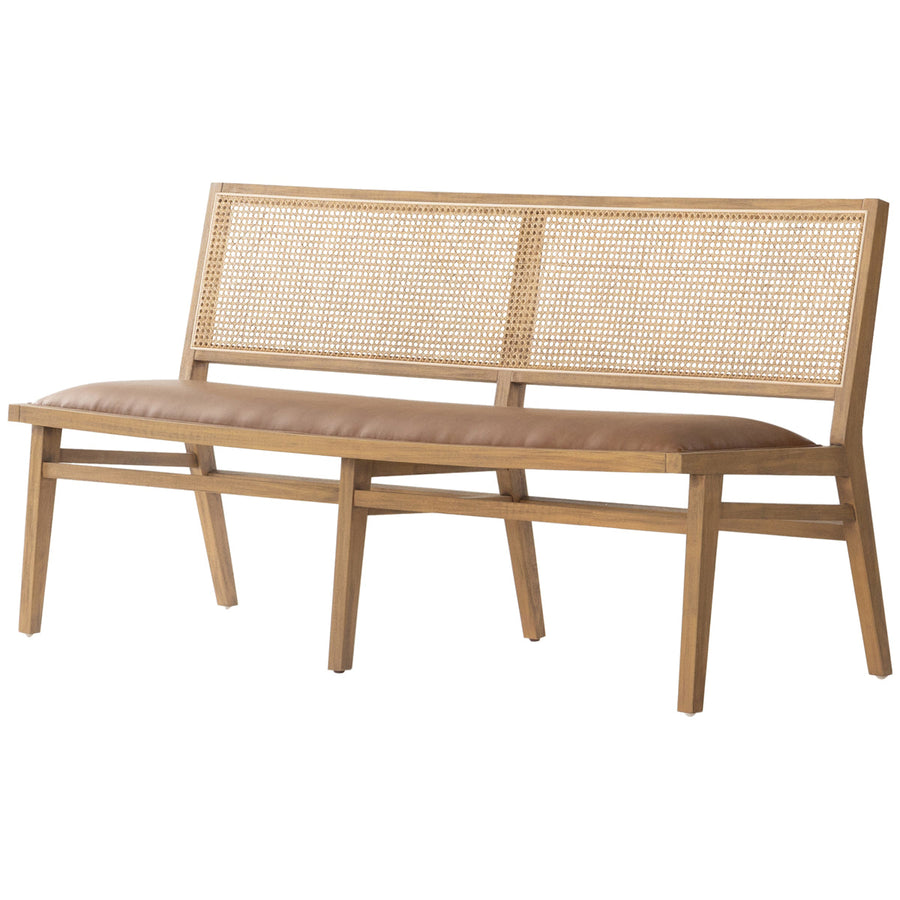 Four Hands Caswell Sage Dining Bench - Sierra Butterscotch